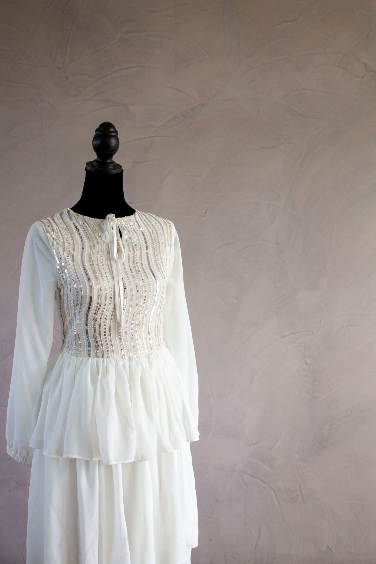 Silver & Gold Sequin Layered dress